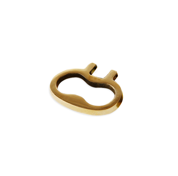 Argolla de bronce pulido 939
